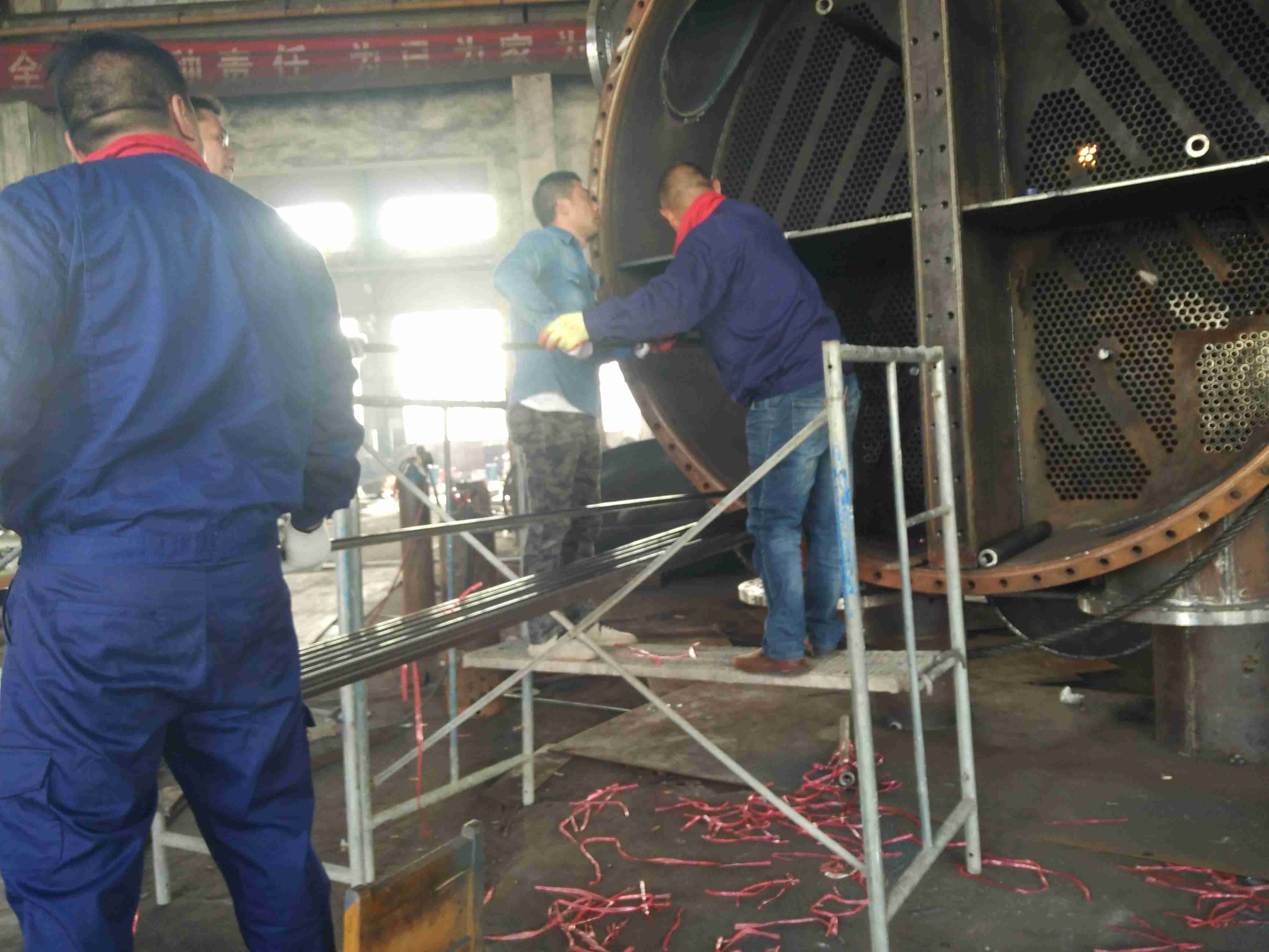 凝汽器換不鏽鋼管